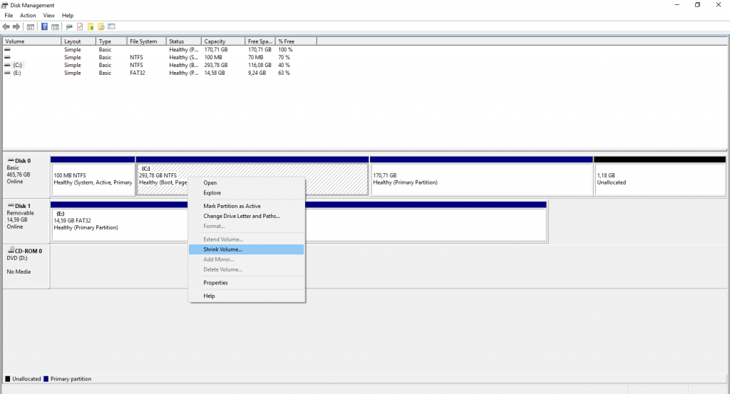 Windows10-ShrinkDisk