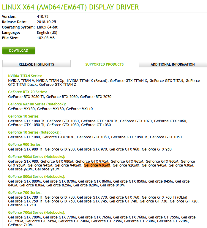 Avec quelles cartes ce driver est compatible