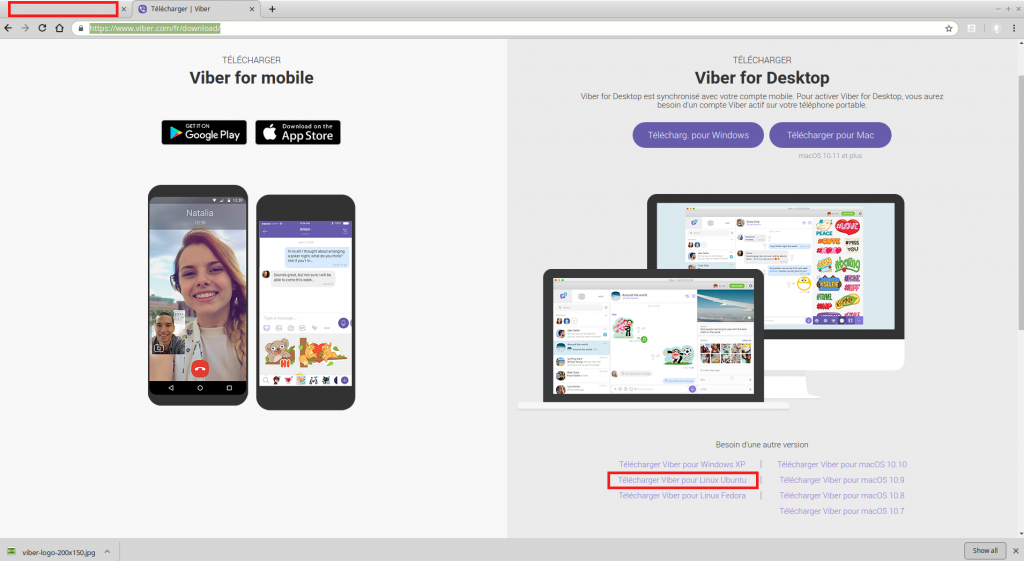 Viber sous Linux - téléchargement