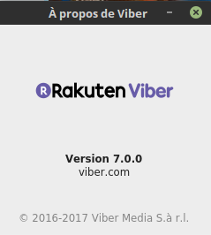 Viber sous Linux - version
