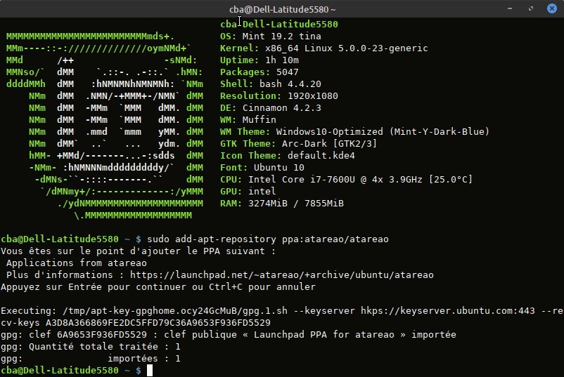 désactiver le TouchPad - Ajout du repo