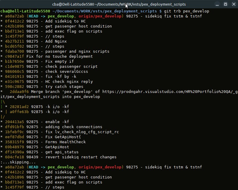git trb <branch> exemple