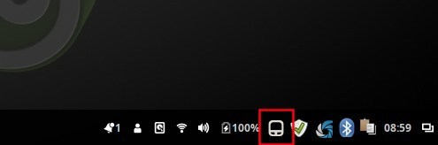 TouchPad Indicator dans la barre des tâches