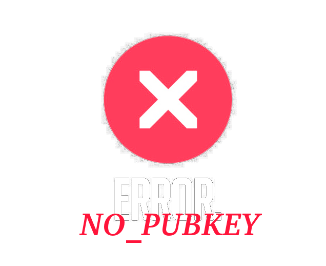 NO_PUBKEY_error